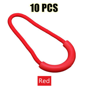 10 Pcs/Pack Mix Color U Shape Cord Zipper Pull Strap Lariat for Clothing Luggage & Bags Durable Zipper Puller Accessories