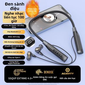 Tai Nghe Bluetooth 4 Loa Mới 2025 Kiên Hài Nhạc Cổ Điển Truy Trai Dài Thời Gian Mở Rộng Tai Nghe Nhỏ Nhịp Đeo Họng