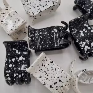 Kẹp tóc đốm thời trang hàng đẹp 3 răng 5 răng 21212 (ảnh thật)