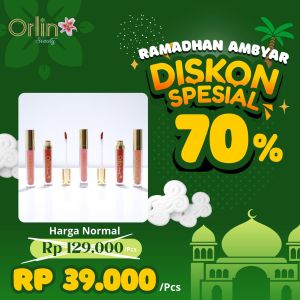 PROMO AMBYAR LIPCREAM ORLIN BEAUTY SUPER MATTE SHADE 01 SAMPE SHADE 05