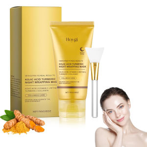 Kojic Acid Turmeric Night Collagen Wrapping Mask Rejuvenation Moisturizing Brightening Glowing Skin Korean Face Mask Elasticity 75ml
