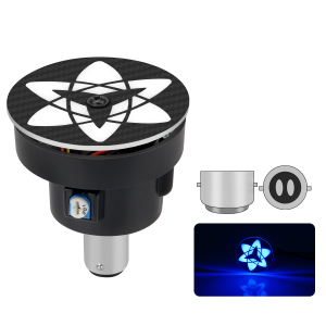 KEVANLY | Motorcycle Brake Light Hokage Wheel Eyes Rotating Rainbow Flashing Tail Light Auxiliary Bulb Anime Theme Modification Accessory