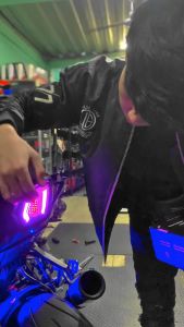 STOPLAMP RUNNING LAMPU BELAKANG RACEPRO R15 V3/ V4 RUNNING 7 WARNA RUNNING UNTUK R15 V3 V4