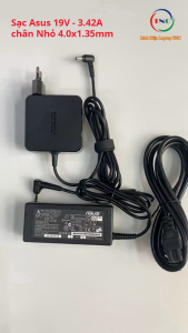 [Chân Nhỏ] Sạc Laptop Asus 19V – 3.42A - 65W chân nhỏ 4.0x1.35mm - đường kính đầu sạc 4mm thay cho Asus VivoBook 15 VivoBook 14 X556 A556 A510U X541 X542 K401 X441 A540 K401L K401LB sạc Vuông ZIN