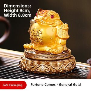 Premium Rotating Color Changing Resin Froghopper Tea Pet Decoration High End Tea Table Centerpiece Handmade Chinese Cuisine Accessories