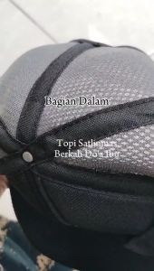 AGEN Topi SecurityTopi LINMAS SATLINMAS Abu Terbaru Hansip Topi Jaring Dobel MessTopi Satpam