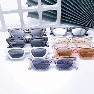 Kacamata Hitam Bentuk Persegi Panjang UV400 Protection Korea Stayle Elegan Eyewear