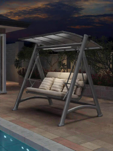 ST MIRREN | Modern Solar Garden Swing Chair