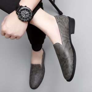 NUDANLAI | Mens Genuine Leather Loafers Autumn Business Casual