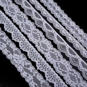 5yards 15/23/24/25/30/32mm White Lace Ribbon Woven Band French Lace Wedding Fabric DIY Clothing/gift Wrapping