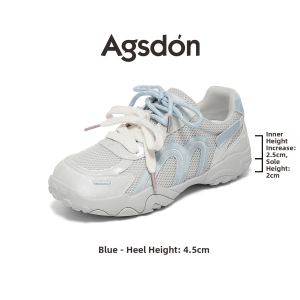 Agsdon | Ballet Training Shoes Breathable Mesh Heel Height Increasing