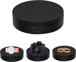 Mcbazel 360 Degree Rotating Display Stand 5.4 Inch Motorized Spinning Platform Electric Lazy Susan Turntable Table Base