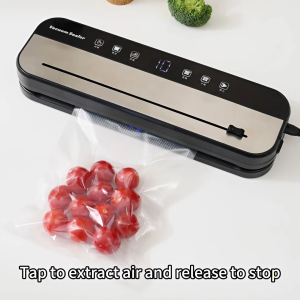 Vacuum Sealer Alat Vakum Makanan Vacum Sealer Machine Otomatis Basah Dan Kering Food Sealer Free 10 Kantong Vakum