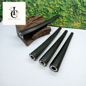 Once pipa cangklong kayu kelor hitam model segi delapan R86