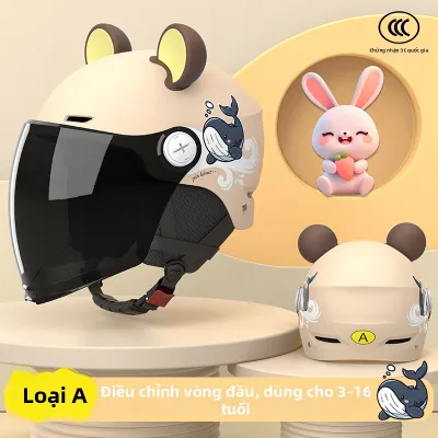 YOUBO | Mũ Bảo Hiểm Trẻ Em Đạt Chuẩn Quốc Gia 3C Dành Cho Độ Tuổi 3-12 Sử Dụng Quanh Năm cho Xe Tự Hành Điện