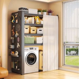 Laundry Washing Machine Shelving Unit Bathroom Storage Display Shelf