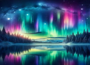 1 Box of Northern Lights Scene Puzzle 500/1000/1200/2000PCS Puzzle Leisure DIY Lovers Suitable for Living Room Study