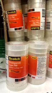 เทปใส 3M แกน 1 นิ้ว ยาว 36 หลา แกนเล็ก สก๊อตช์ 500 ราคา/ม้วน | KKNT