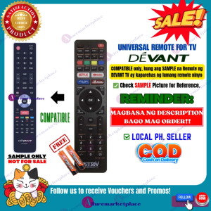 DEVANT Smart TV Remote Ready to Use Universal [**Mag Basa B4 Umorder**] Remote for Devant ER-33905D ER-33907D 32DTV700/ 50ITV630/ 55ITV730/ 50LTV730/ 50UHV130/ 55UHV130/ 58DTV700(A0416-DOWN)/ 65UHV130/ 65SBC330/ 50DTV700(0216-DOWN)/ 32STV700 / 32ITV600