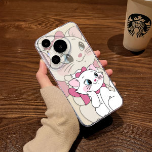 Applicable to Huawei Pura70ultra Phone Case Mary Cat Couple P60art Transparent Dingqiao P50e Womens P40 Soft P30pro + New Arrival Cute Cat and Mouse Huawei Young Adult Heart Cover