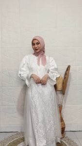 COD-BEST SELLER !! LINNY DRESS SATIN RABERTO PREMIUM MIX BRUKAT TULLE POLOS GAMIS PESTA  KONDANGAN DRESS BRIDESMAID WISUDA