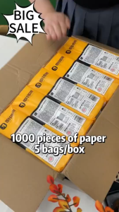 【5000 Sheets】Botare Tissue Hanging Tissue Paper Air-Cushion Facial Tissue 1000 Sheets 140*175mm 4-Ply Per Pack Strong Tear-Resistant Soft Skin-Friendly 100% Virgin Wood Pulp Wall-Mounted With Free Hook