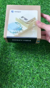 BLUESKY Powerbank 10000mah mini pocket Original PD22.5W Fast Charging with built in cord Lightning/Type-C/Micro USB Led Digital Display Portable Powerbank for iPhone Android