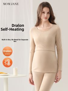 Mom Jane | Pregnancy-Suitable Warm Underwear Set with Breast Padding for Nursing