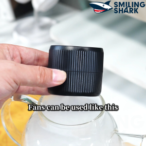 SMILING SHARK FS132 LEDTorch Light Type-c Rechargeable Fan Light With Clamp Waterproof Outside Summer Heat Dissipation Lighting