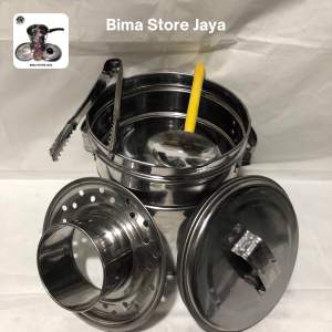DANDANG BAKSO STAINLES UKURAN BESAR 26cm LENGKAP CENTONG CAPIT BISA COD