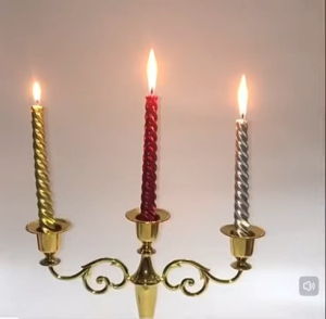 Spiral Twist Taper Candles Unscented | Emas/Putih/Silver Lilin Perkahwinan 🌟 Dinner Table Decor for Majlis Perkahwinan & Candlelight Dinner