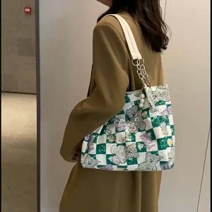 BAO141Tas Selempang Bahu Tote Bag Aesthetic Wanita Resleting Import Fashion Korea Terbaru - Shoulder Bag Wanita Kekinian