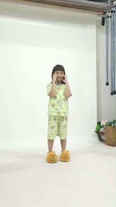 Kiminori SAYU.ST Setelan Baju Tidur Anak Lengan Pendek