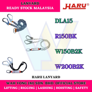 [CLEARANCE STOCK] HARU LANYARD FOR SAFETY HARNESS (DLA15 / R150BK / W150B2K / W200B2K)
