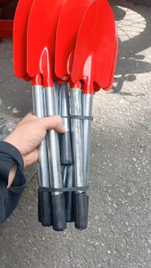 Xẻng Làm Vườn mini xúc xới đất trông cây Dài 43x10cm - Cán sắt lưỡi Đỏ Siêu Chắc Chắn Bền Đẹp - #vattuducduyen