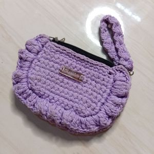 dompet rajut handmade dompet dua ruang dompet kecil dompet mini korea