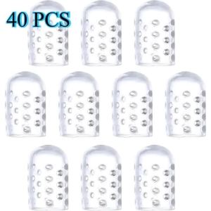 40 Cái Bao Ngón Chân Silicon Chống Ma Sát Thoáng Khí Ngăn Ngừa Vết Mỏi Chăm Sóc Bàn Chân Miếng Bảo Vệ Silicon Cho Sự Thoải Mái Khi Mang Giày