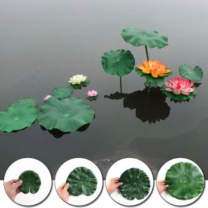Floating Simulation Lotus Leaf Artificial Lotus Leaf Garden Pond Water Pond Tank Flower Decoration Plant Fake Water Lily Leaf