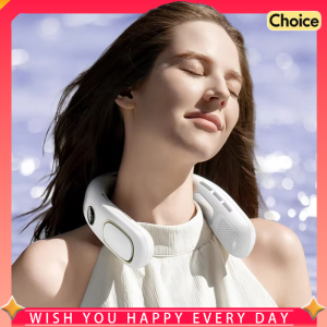 Peltier Cooling Neck Fan Portable Bladeless Personal Air Conditioner Fan for Outdoor Sports Hands Free Wearable Mini Fan