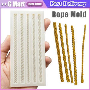 Aouke Braided Rope Silicone Mold Kitchen DIY Dessert Chocolate Mold Fondant Cake Baking Tool Long Strip Lace Decoration Mold