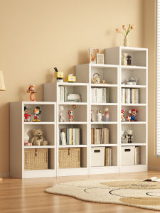 ตู้หนังสือเหล็กไมโครไซลอนหลายชั้น ติดผนัง รูปตัว L สำหรับห้องนั่งเล่น หน้ามุม บันได จัดวางของในครัวเรือน สำหรับเด็ก