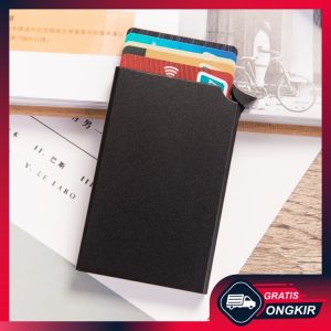 Gratis Ongkir - Card Holder Auto Pop Up / Dompet Kartu Otomatis Auto Pop Up / Dompet Kartu Nama