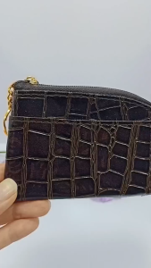 [ Woosilver ] Ví Da Si Nhật - Mini Khóa Kéo - VDCS-012