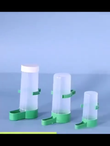 Small Bird Cage Water Feeder Automatic Parrot Water Dispenser Spillproof Hanging Drinking Cup Automatic Bird Drinker Cups Spillproof Plastic Water Dispenser For Parrot Cage Feeder Small Birds