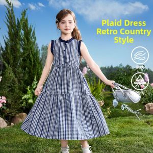 Ask Junior | Gingham Sweet Summer Dress for Middle to Large Children