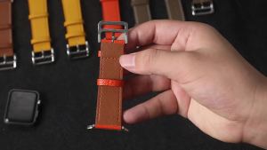 Leather strap For Apple watch band 44mm 45mm 49mm 41mm 40mm Accessorie wristband correa bracelet iWatch series 5 6 SE 7 8 ultra
