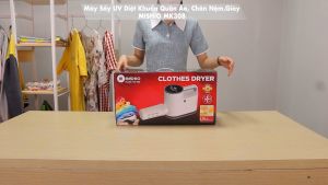 Máy Sấy UV diệt khuẩn Quần Áo sấy Giày sưởi Chăn nệm trời lạnh Mishio MK308 - Hàng Chính Hãng