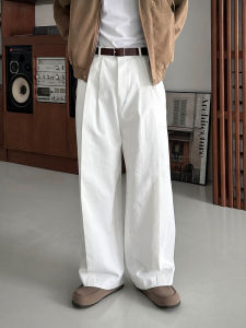 DAVID&ME | Droop Korean High Waist Slim Fit Wide Leg Pants
