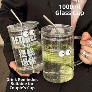 TEKANAI | Large Capacity Glass Drinking Tumbler 1000ml