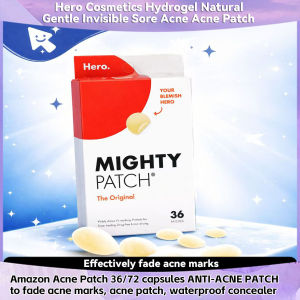 Hero Cosmetics Mighty Patch Hydrogel Natural Gentle Invisible Sore Acne Patch 36/72 pcs Acne Patch Pure Natural Mild Invisible Non irritating Improve skin